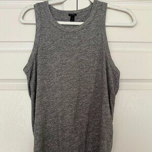 J.Crew Knot Back Tank Top Gray M NWT